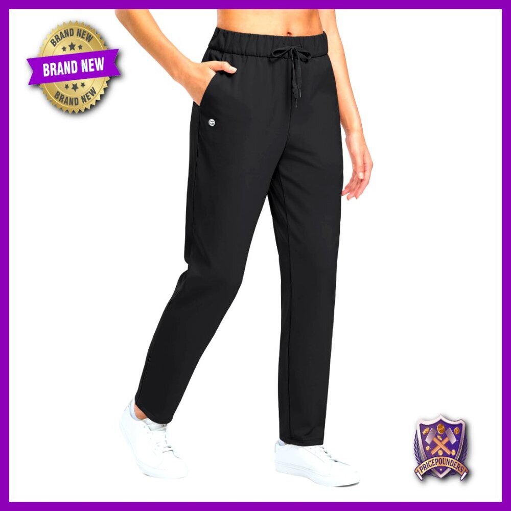 Fleece Lined Golf Pants Water Resistant Warm Active Sweatpants for Cold Weather